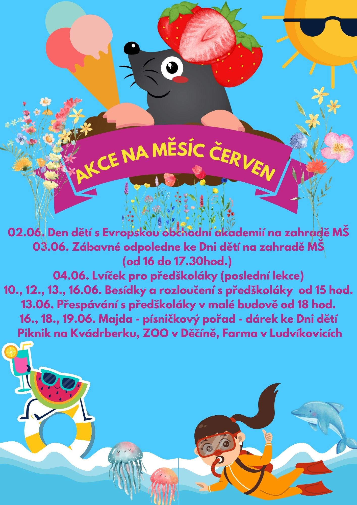 Akce školky v měsíci červnu